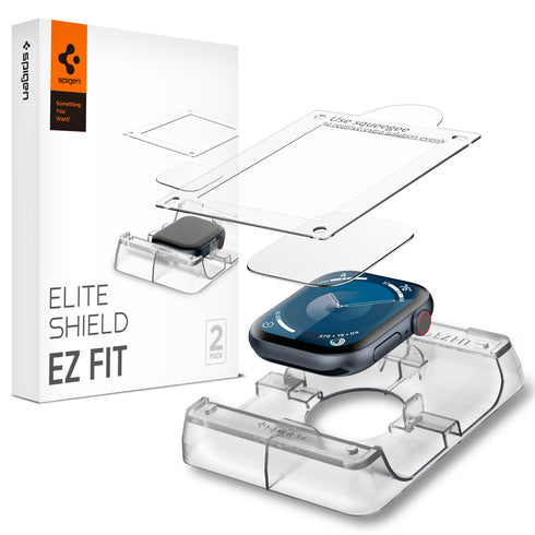 Spigen Apple Watch 11/10 Series Screen Protector – EliteShield EZ Fit (2 Pack)